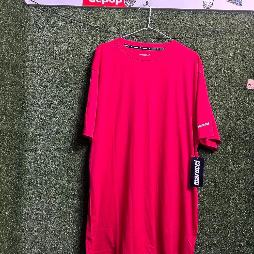 Marucci Men's Red and Pink T-shirt
